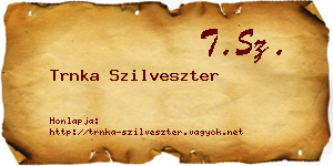 Trnka Szilveszter névjegykártya